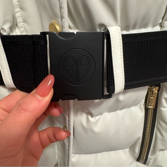 Moose Knuckles Gold Cambria shearling puffer coat - Picture 7 of 13